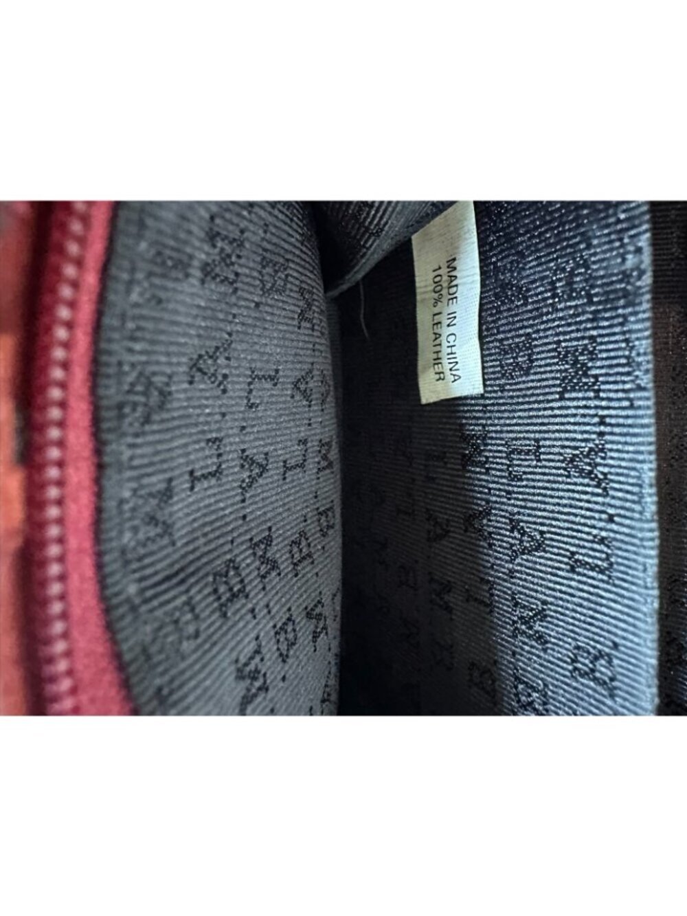 L.A.M.B. by Gwen Stefani Maroon Patchwork Leather Bifold Wallet Zip Coin Purse - Picture 5 of 8